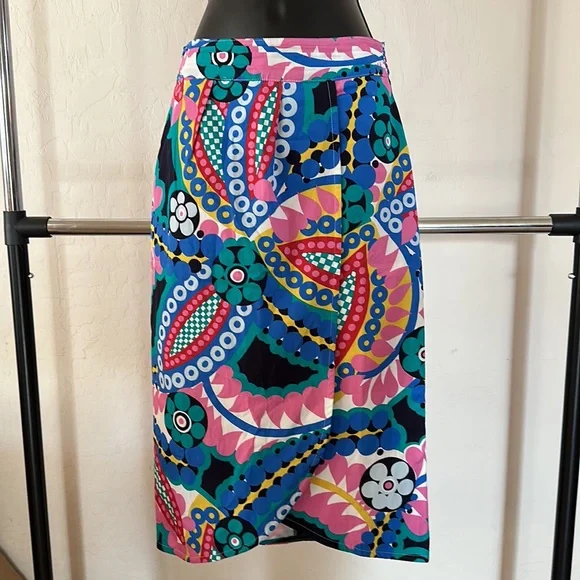 J. Crew *NWT* Women’s 100% Cotton Tie-Back Tulip Skirt, Ratti® Kaleidoscope - Picture 6 of 10